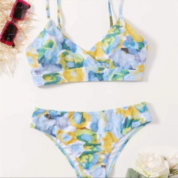 ASOS Other - Watercolor Floral Bikini Set